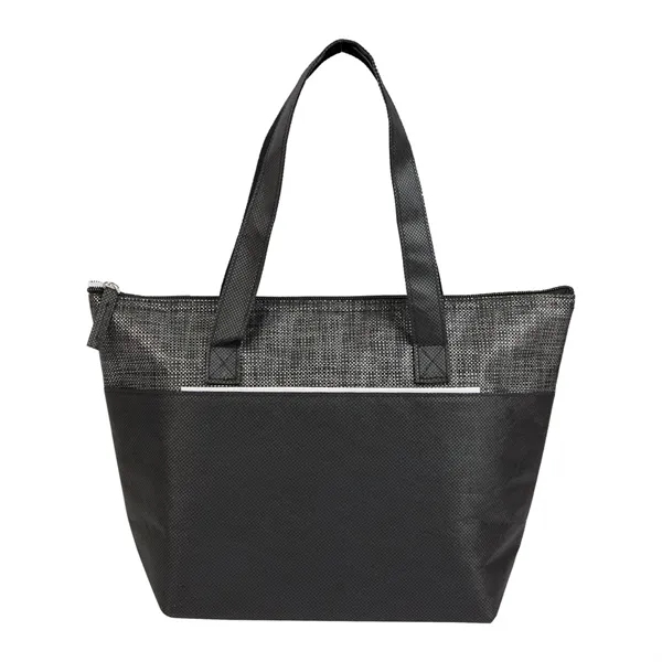 Mist Recycled 9-Can Non-Woven Tote Cooler - Mist Recycled 9-Can Non-Woven Tote Cooler - Image 5 of 17