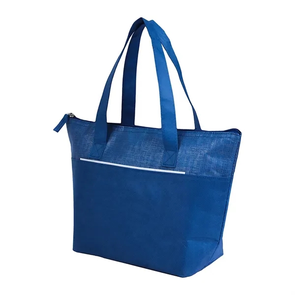 Mist Recycled 9-Can Non-Woven Tote Cooler - Mist Recycled 9-Can Non-Woven Tote Cooler - Image 13 of 17