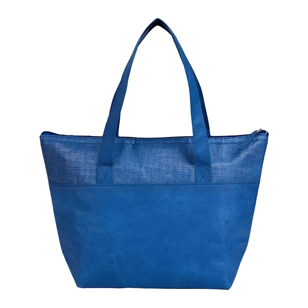 Mist Recycled 9-Can Non-Woven Tote Cooler - Mist Recycled 9-Can Non-Woven Tote Cooler - Image 16 of 17