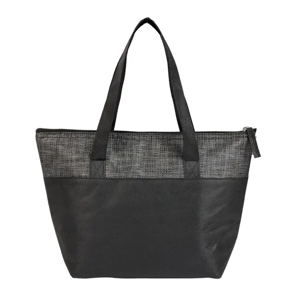 Mist Recycled 9-Can Non-Woven Tote Cooler - Mist Recycled 9-Can Non-Woven Tote Cooler - Image 4 of 17