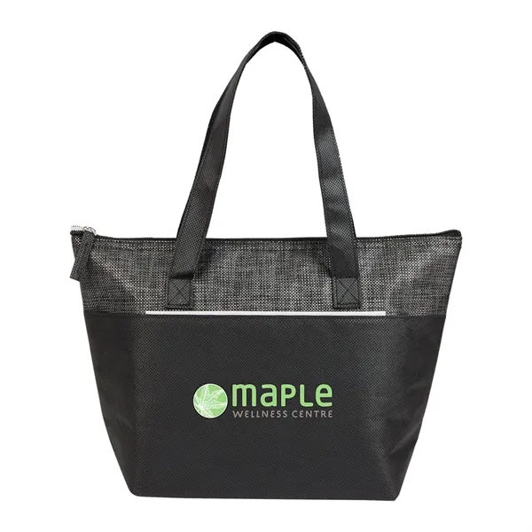 Mist Recycled 9-Can Non-Woven Tote Cooler - Mist Recycled 9-Can Non-Woven Tote Cooler - Image 6 of 17