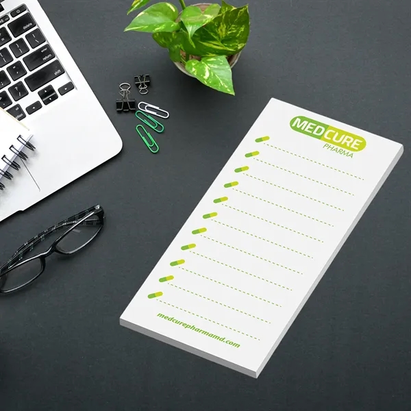 Post-it® Custom Printed Notepad - 2 3/4" x 6" - Post-it® Custom Printed Notepad - 2 3/4" x 6" - Image 1 of 2