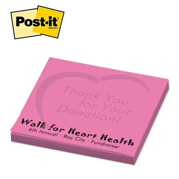 Post-it® Custom Printed Notepad - 3" x 3" - Post-it® Custom Printed Notepad - 3" x 3" - Image 0 of 2