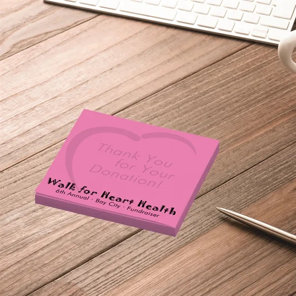 Post-it® Custom Printed Notepad - 3" x 3" - Post-it® Custom Printed Notepad - 3" x 3" - Image 1 of 2
