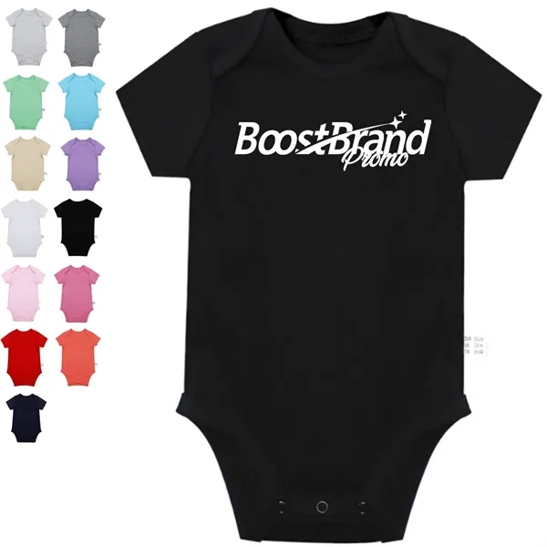 Soft Cotton One Piece Baby Infant Bodysuit - Soft Cotton One Piece Baby Infant Bodysuit - Image 0 of 4