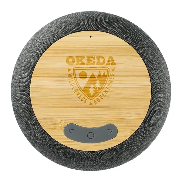 Garm Fabric & Bamboo Speaker with Wireless Chargin - Garm Fabric & Bamboo Speaker with Wireless Chargin - Image 0 of 8
