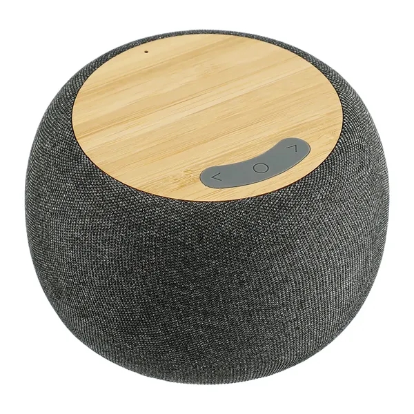 Garm Fabric & Bamboo Speaker with Wireless Chargin - Garm Fabric & Bamboo Speaker with Wireless Chargin - Image 1 of 8