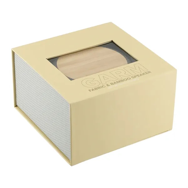 Garm Fabric & Bamboo Speaker with Wireless Chargin - Garm Fabric & Bamboo Speaker with Wireless Chargin - Image 4 of 8
