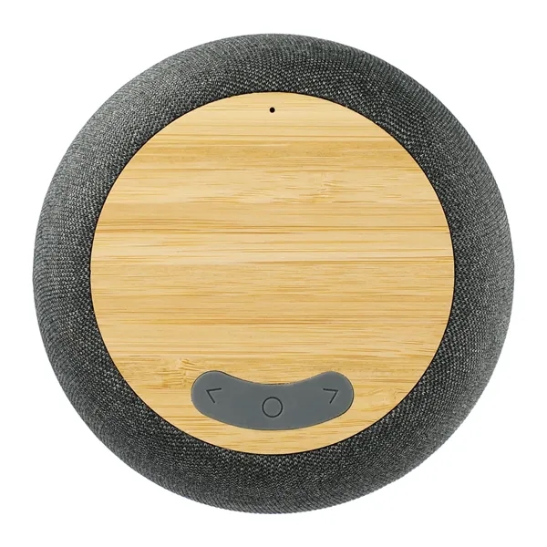 Garm Fabric & Bamboo Speaker with Wireless Chargin - Garm Fabric & Bamboo Speaker with Wireless Chargin - Image 6 of 8