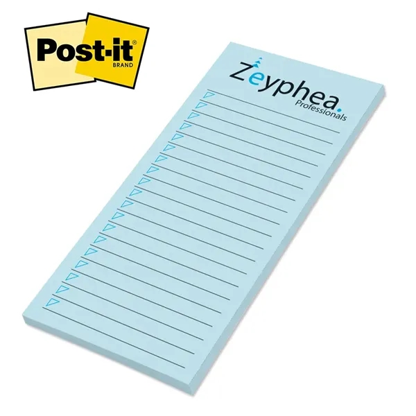 Post-it® Custom Printed Notepad - 2 3/4" x 6" - Post-it® Custom Printed Notepad - 2 3/4" x 6" - Image 0 of 2