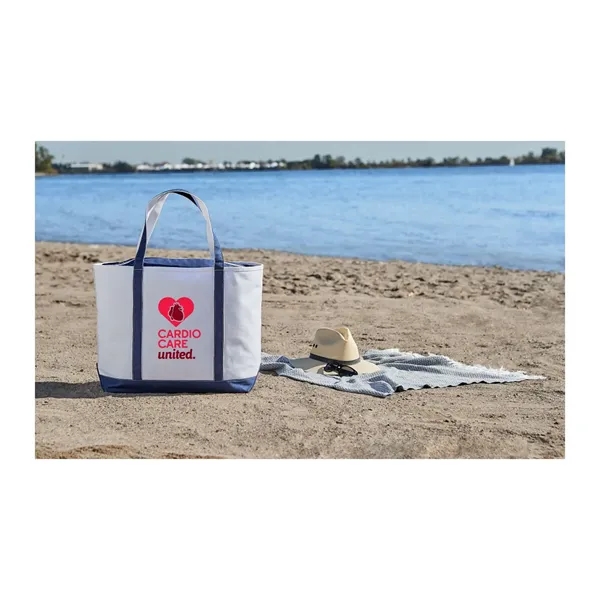Baltic 24oz Cotton Canvas Tall Zippered Tote - Baltic 24oz Cotton Canvas Tall Zippered Tote - Image 4 of 8