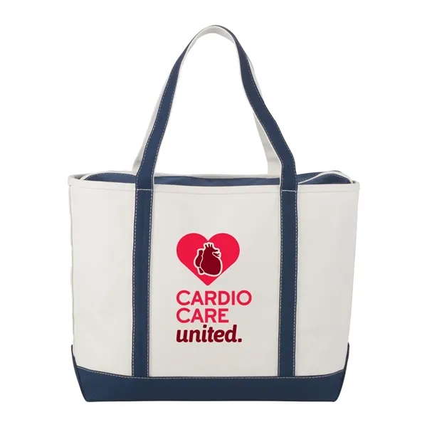 Baltic 24oz Cotton Canvas Tall Zippered Tote - Baltic 24oz Cotton Canvas Tall Zippered Tote - Image 5 of 8