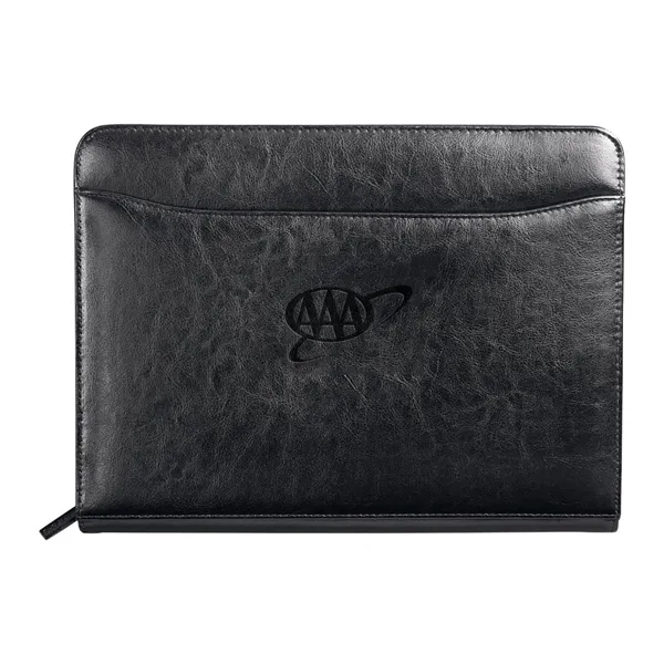 FSC® Mix Renaissance Zippered Padfolio - FSC® Mix Renaissance Zippered Padfolio - Image 0 of 2
