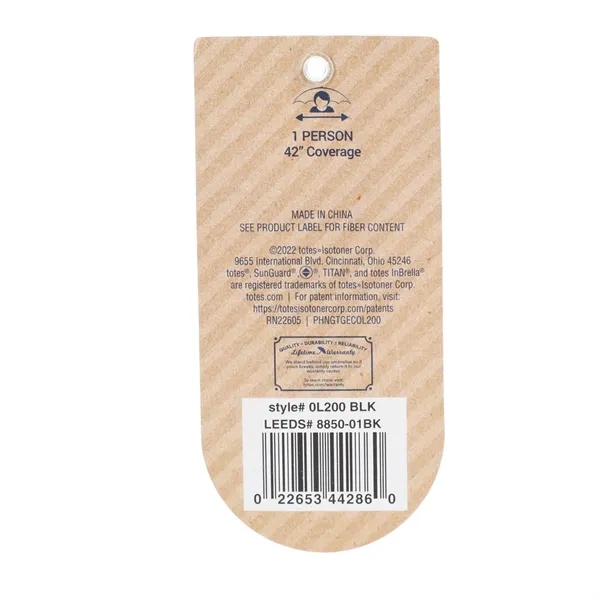 42" totes® 3 Section Auto Open Umbrella - 42" totes® 3 Section Auto Open Umbrella - Image 7 of 11