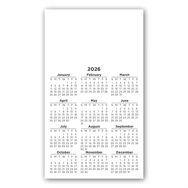Calendar Square Corner Magnet 3 1/2 x 6 - Calendar Square Corner Magnet 3 1/2 x 6 - Image 1 of 1