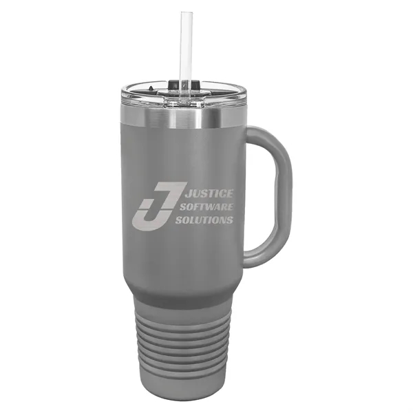 Polar Camel 40oz. Stainless Steel Travel Mug w/ Snap Lid - Polar Camel 40oz. Stainless Steel Travel Mug w/ Snap Lid - Image 10 of 33