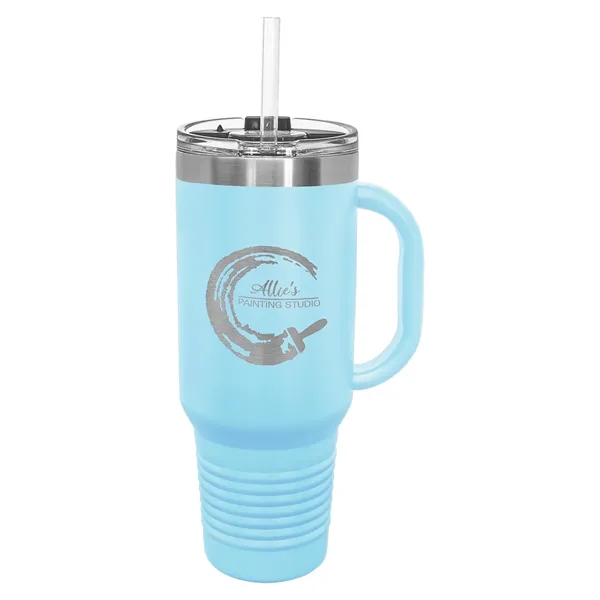 Polar Camel 40oz. Stainless Steel Travel Mug w/ Snap Lid - Polar Camel 40oz. Stainless Steel Travel Mug w/ Snap Lid - Image 12 of 33