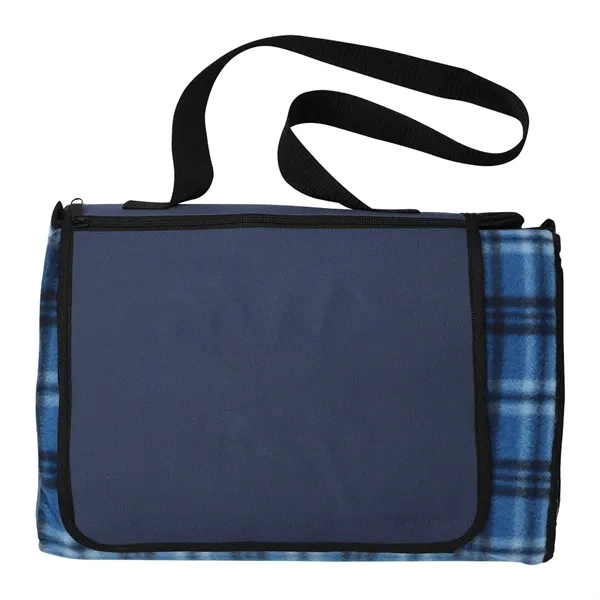 Extra Large Plaid Picnic Blanket - Extra Large Plaid Picnic Blanket - Image 4 of 7