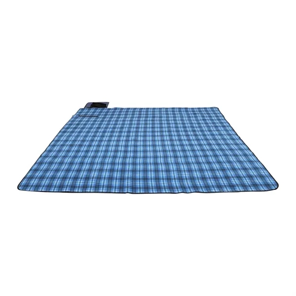 Extra Large Plaid Picnic Blanket - Extra Large Plaid Picnic Blanket - Image 5 of 7