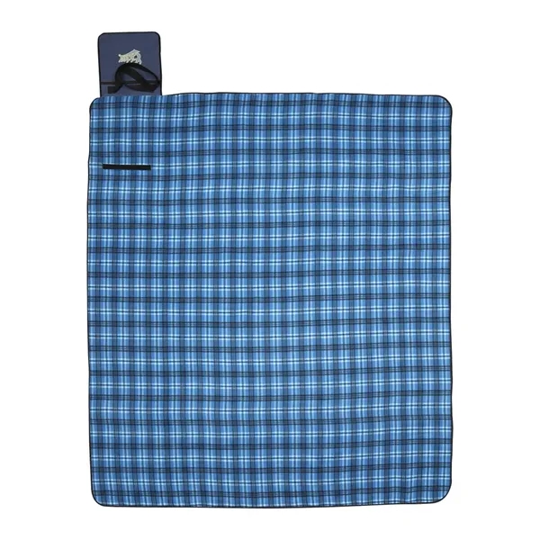 Extra Large Plaid Picnic Blanket - Extra Large Plaid Picnic Blanket - Image 6 of 7