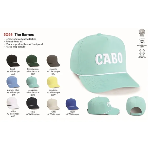 Imperial 5056 5-Panel The Barnes Cotton Rope Cap - Imperial 5056 5-Panel The Barnes Cotton Rope Cap - Image 2 of 28