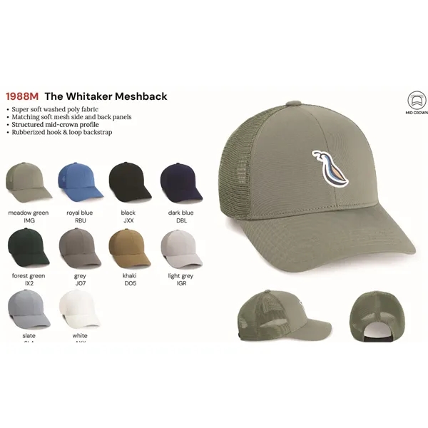Imperial 1988M 6-Panel The Whitaker Mesh Back Poly Cap - Imperial 1988M 6-Panel The Whitaker Mesh Back Poly Cap - Image 2 of 26