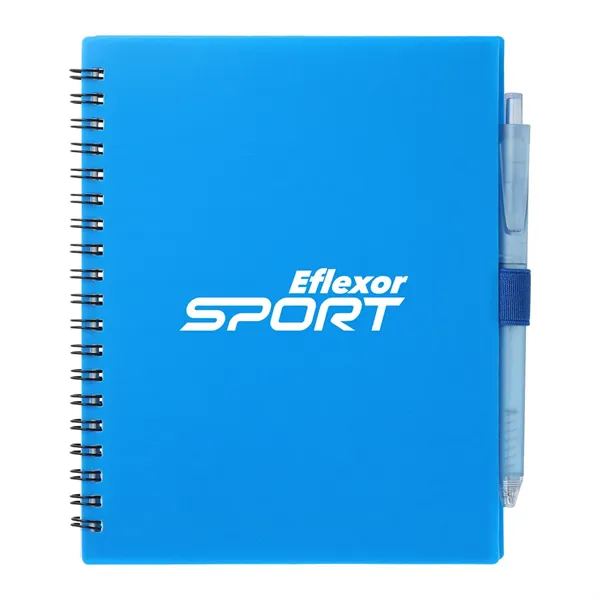 FSC® Recycled 5.5'' x 7'' Spiral Notebook w/ RPET Pe - FSC® Recycled 5.5'' x 7'' Spiral Notebook w/ RPET Pe - Image 0 of 36