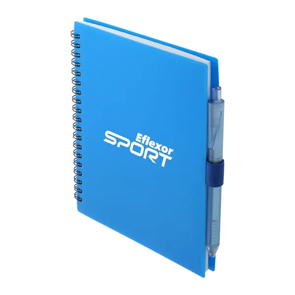 FSC® Recycled 5.5'' x 7'' Spiral Notebook w/ RPET Pe - FSC® Recycled 5.5'' x 7'' Spiral Notebook w/ RPET Pe - Image 9 of 36