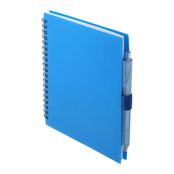 FSC® Recycled 5.5'' x 7'' Spiral Notebook w/ RPET Pe - FSC® Recycled 5.5'' x 7'' Spiral Notebook w/ RPET Pe - Image 12 of 36