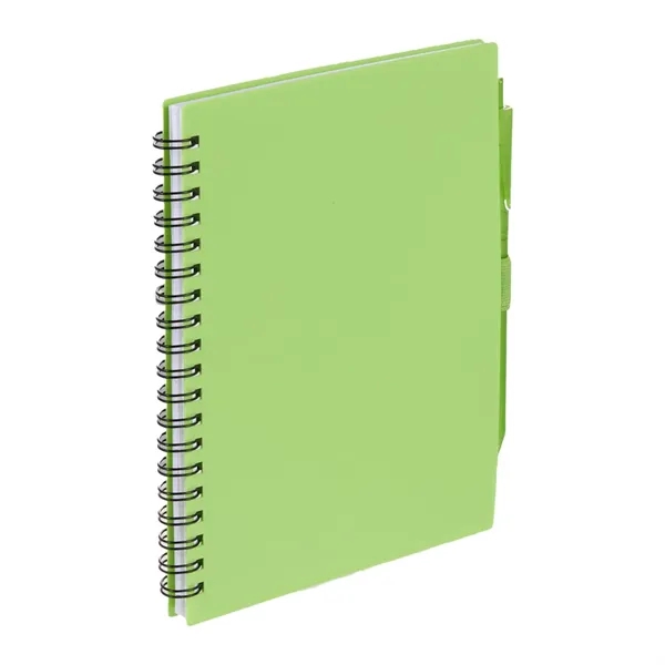 FSC® Recycled 5.5'' x 7'' Spiral Notebook w/ RPET Pe - FSC® Recycled 5.5'' x 7'' Spiral Notebook w/ RPET Pe - Image 14 of 36