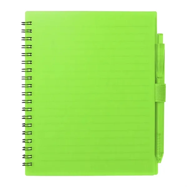 FSC® Recycled 5.5'' x 7'' Spiral Notebook w/ RPET Pe - FSC® Recycled 5.5'' x 7'' Spiral Notebook w/ RPET Pe - Image 15 of 36