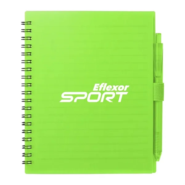 FSC® Recycled 5.5'' x 7'' Spiral Notebook w/ RPET Pe - FSC® Recycled 5.5'' x 7'' Spiral Notebook w/ RPET Pe - Image 16 of 36
