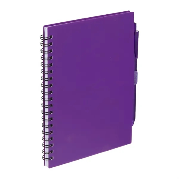 FSC® Recycled 5.5'' x 7'' Spiral Notebook w/ RPET Pe - FSC® Recycled 5.5'' x 7'' Spiral Notebook w/ RPET Pe - Image 20 of 36