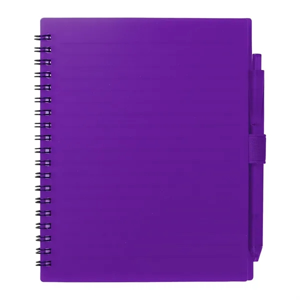 FSC® Recycled 5.5'' x 7'' Spiral Notebook w/ RPET Pe - FSC® Recycled 5.5'' x 7'' Spiral Notebook w/ RPET Pe - Image 21 of 36