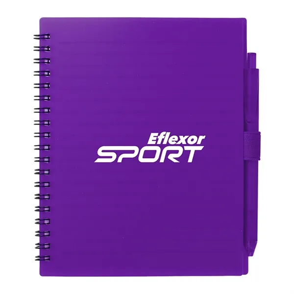 FSC® Recycled 5.5'' x 7'' Spiral Notebook w/ RPET Pe - FSC® Recycled 5.5'' x 7'' Spiral Notebook w/ RPET Pe - Image 22 of 36
