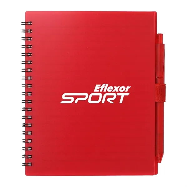 FSC® Recycled 5.5'' x 7'' Spiral Notebook w/ RPET Pe - FSC® Recycled 5.5'' x 7'' Spiral Notebook w/ RPET Pe - Image 29 of 36