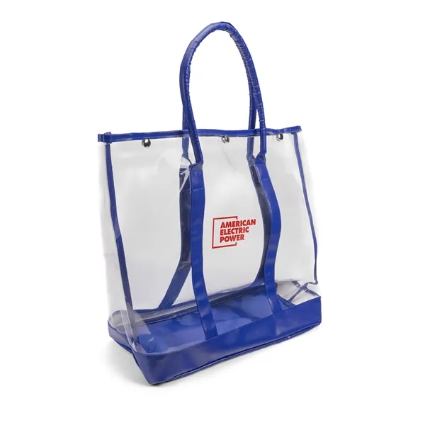 Luxe Button-Top Tote with PU Leather Trim - Luxe Button-Top Tote with PU Leather Trim - Image 1 of 16