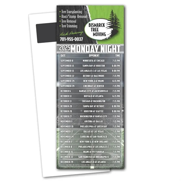 Football Schedule Magnetic Stick Up Card - Football Schedule Magnetic Stick Up Card - Image 3 of 8