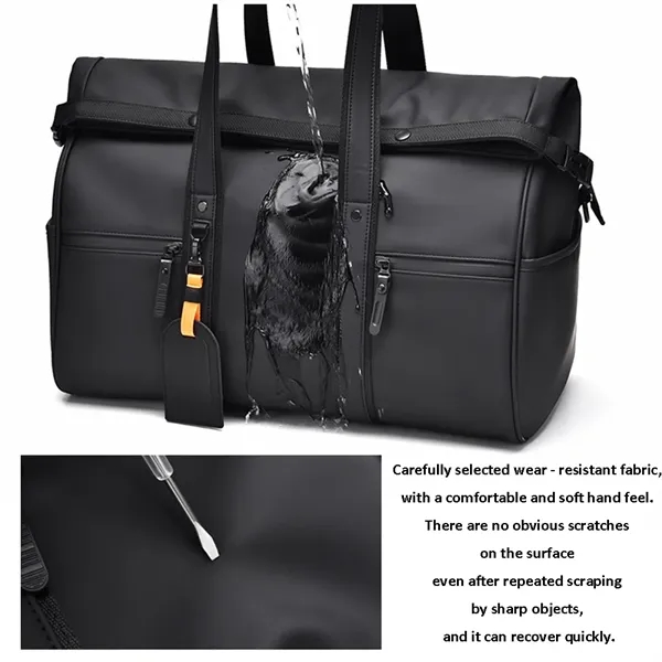Men Commute Handbag Daypack Expandable Overnight Bags - Men Commute Handbag Daypack Expandable Overnight Bags - Image 1 of 9