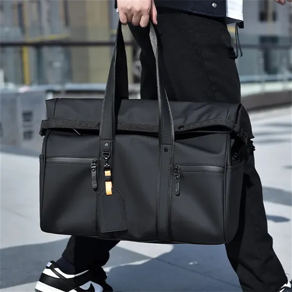 Men Commute Handbag Daypack Expandable Overnight Bags - Men Commute Handbag Daypack Expandable Overnight Bags - Image 2 of 9