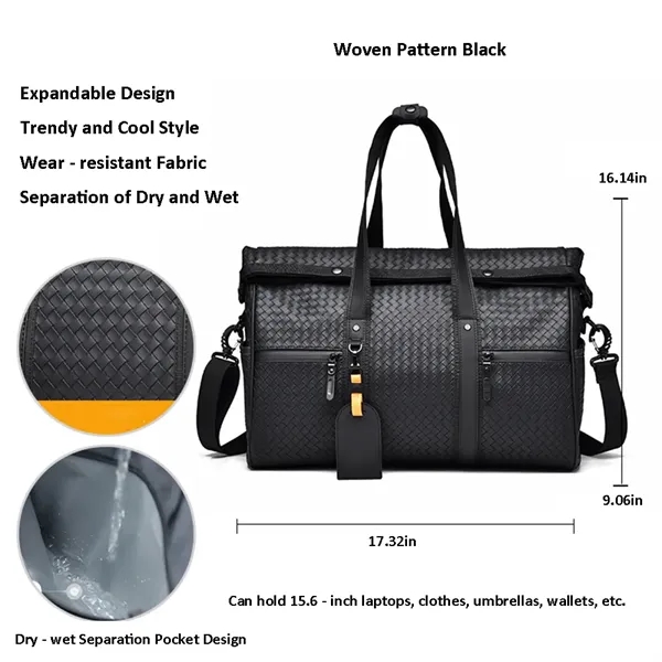 Men Commute Handbag Daypack Expandable Overnight Bags - Men Commute Handbag Daypack Expandable Overnight Bags - Image 6 of 9