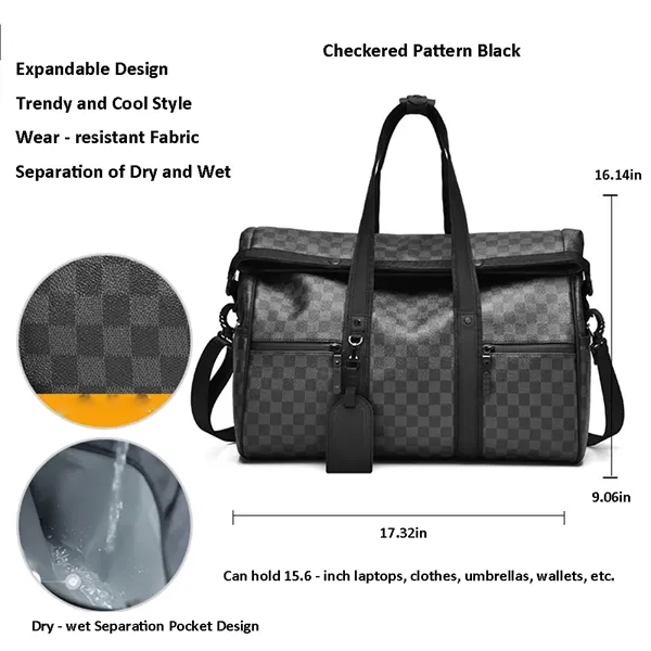 Men Commute Handbag Daypack Expandable Overnight Bags - Men Commute Handbag Daypack Expandable Overnight Bags - Image 7 of 9
