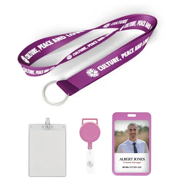 5/8 inch Nylon Lanyard - 5/8 inch Nylon Lanyard - Image 0 of 3