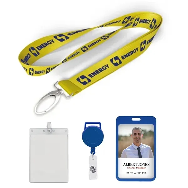 Premium Custom Nylon Lanyard - Premium Custom Nylon Lanyard - Image 0 of 3