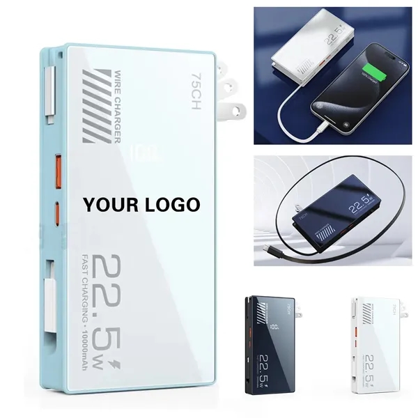 Charger with telescopic Cables&AC Wall Plug - Charger with telescopic Cables&AC Wall Plug - Image 0 of 1