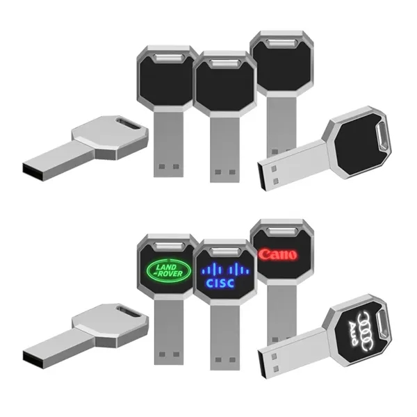Light Up Logo USB Drive 8GB - Light Up Logo USB Drive 8GB - Image 2 of 3