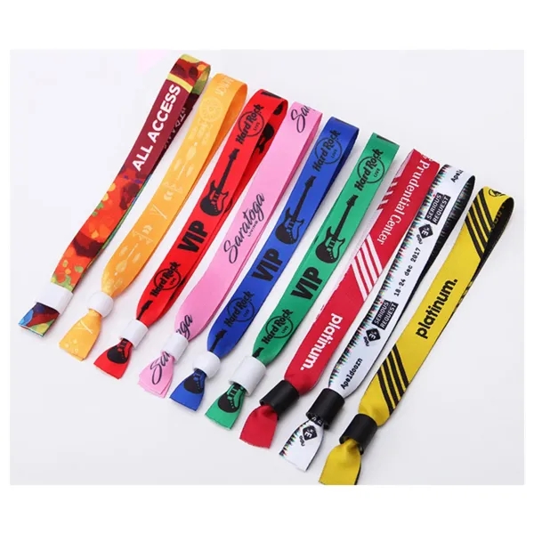 Custom Wristbands with Bead Closure - Custom Wristbands with Bead Closure - Image 0 of 3