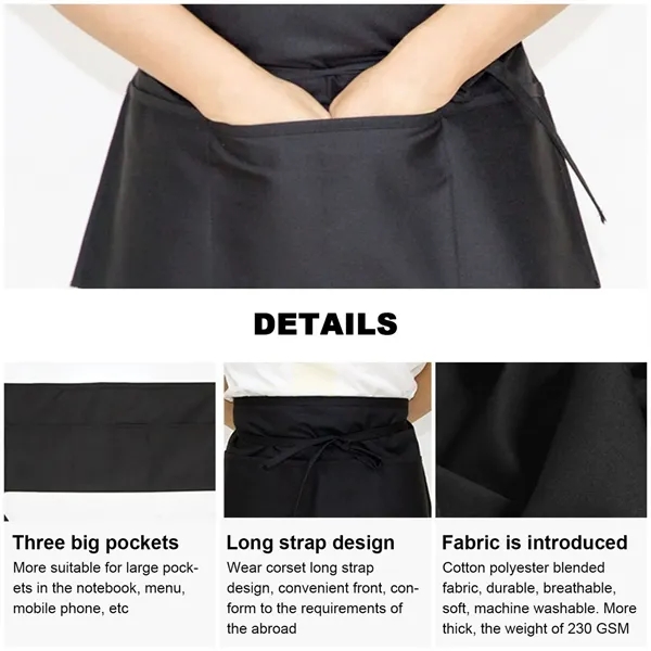 Waterproof & Stain-Resistant Waist Apron - Waterproof & Stain-Resistant Waist Apron - Image 7 of 8