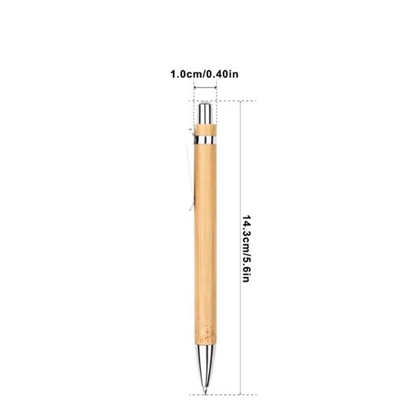 Bamboo Wooden Handle Ballpoint Pen Office Supplies Set - Bamboo Wooden Handle Ballpoint Pen Office Supplies Set - Image 1 of 3