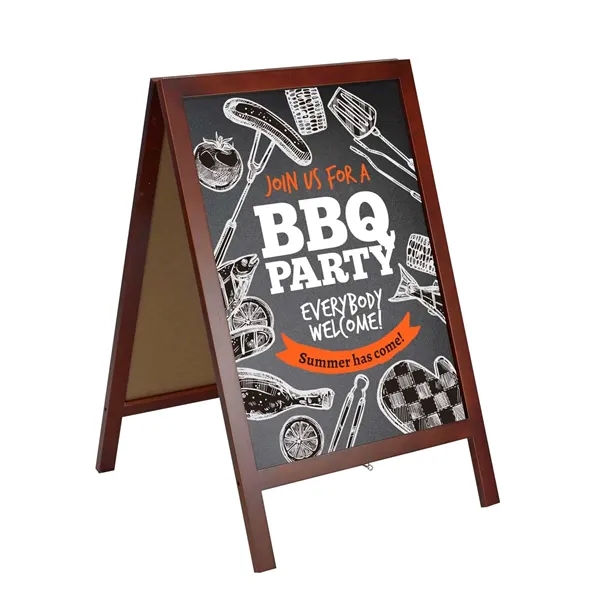 Menu Board Chalkboard A-Frame Kit with Imprint - Menu Board Chalkboard A-Frame Kit with Imprint - Image 0 of 1